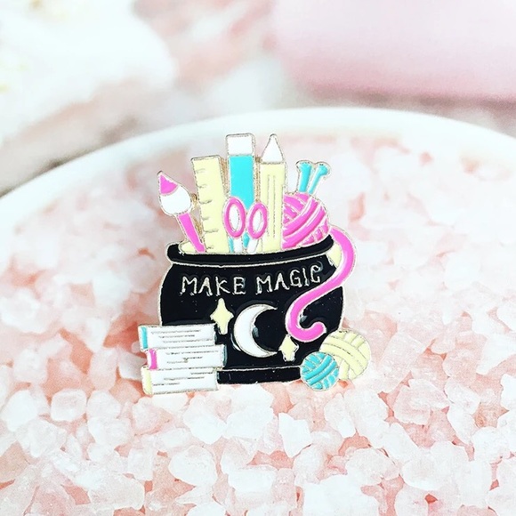 🎉 New Make Magic Witchy Pin - Picture 3 of 5